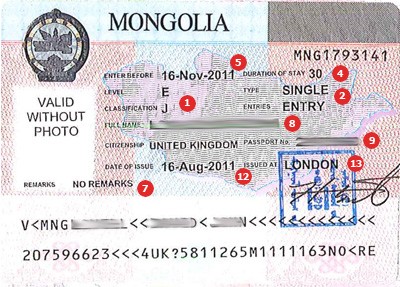Mongolia Travel Visa